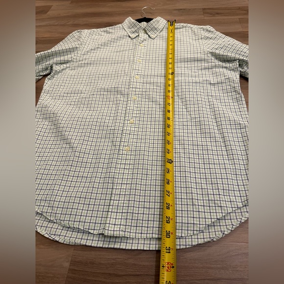 SOLD Ralph Lauren Mens L Gingham Blue Green Button Down Long Sleeve - Picture 8 of 9